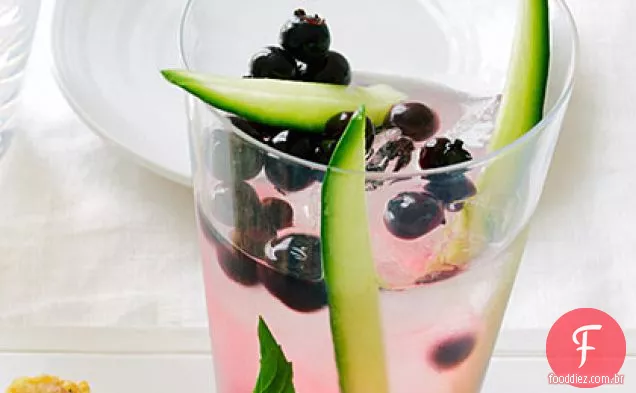 Pepino, Soju e Coquetel de arbustos de mirtilo