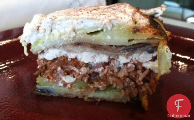 Moussaka (vegano ou vegetariano, você escolhe.)