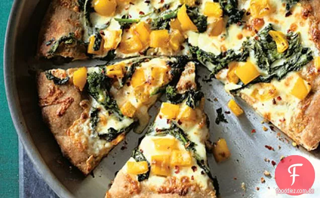 Broccoli Rabe Skillet Pizza