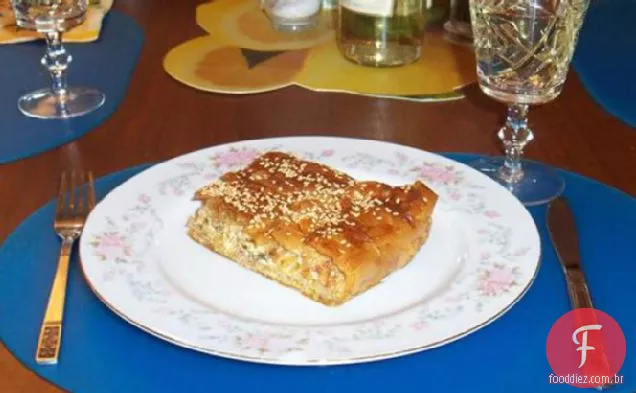 Melitzanopita (Torta Grega Usando Berinjela (Beringela) )