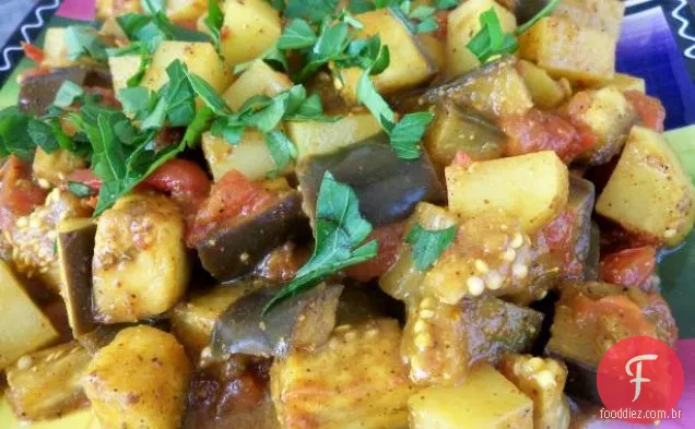 Parmesão De Berinjela Em Camadas (Vegetariano)