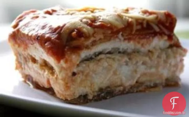 Lasanha Vegetariana De Quatro Queijos