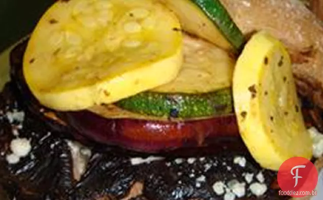 Grelhados Vegetarianos-Portobello Mushroom Burgers