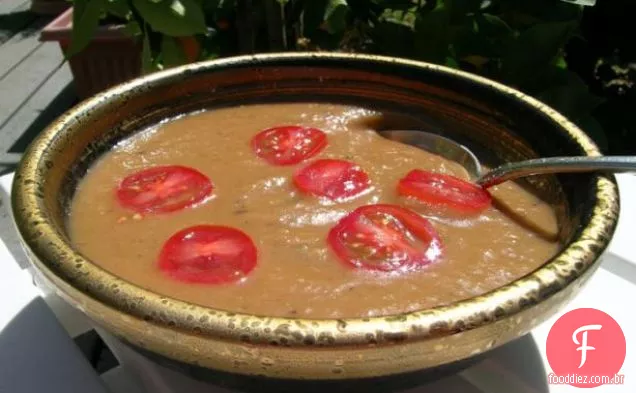 Costeletas De Porco De Brushetta Vegetal