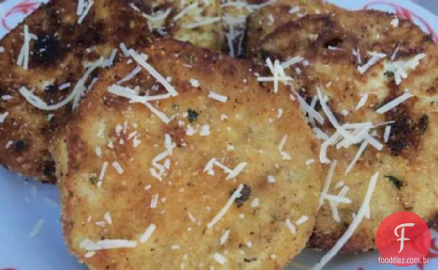 Fatias de berinjela frita de Kittencal (vegetariano)