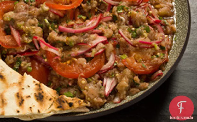 Receita De Salada De Berinjela Carbonizada