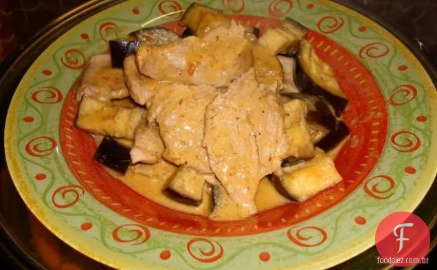Parmesão De Berinjela Fresca De Jardim