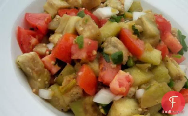 Salada De Berinjela Em Cubos (Beringela) 