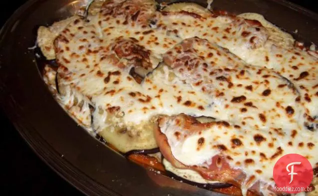 Berinjela grelhada com ervas e alho (beringela)