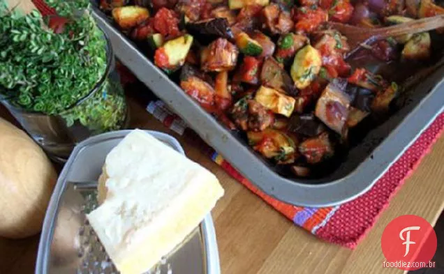 Macarrão Com Molho De Vegetais Assados