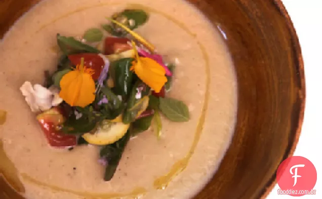 Sopa de berinjela assada de Daniel Patterson