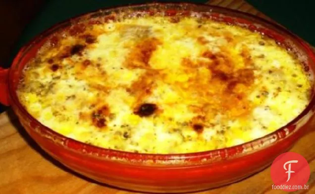 Berinjela (beringela) e caçarola de queijo