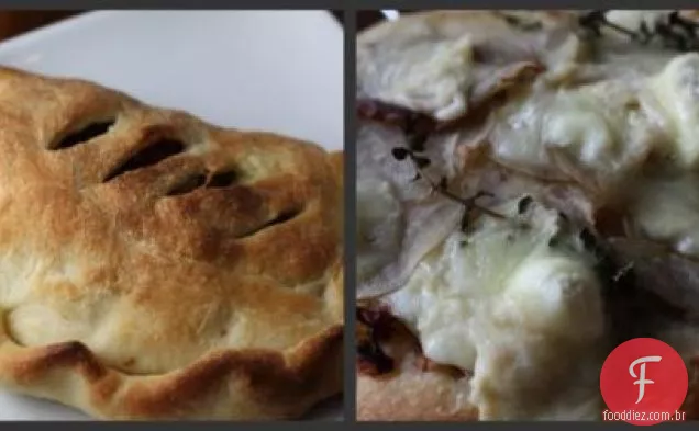 Calzones De Ricota Com Salsicha E Brócolis Rabe