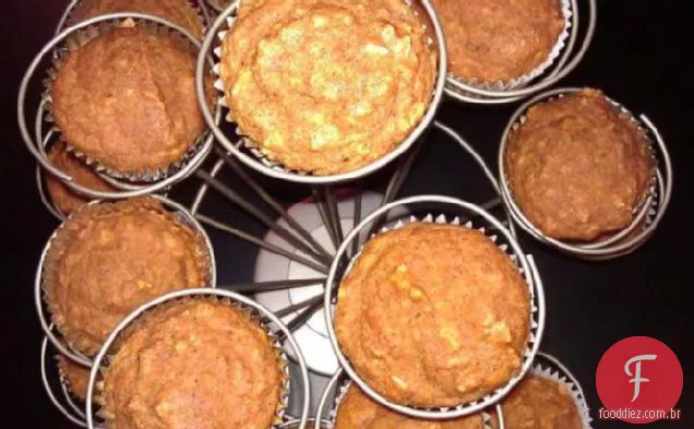 Muffins De Aveia De Abóbora Úmida
