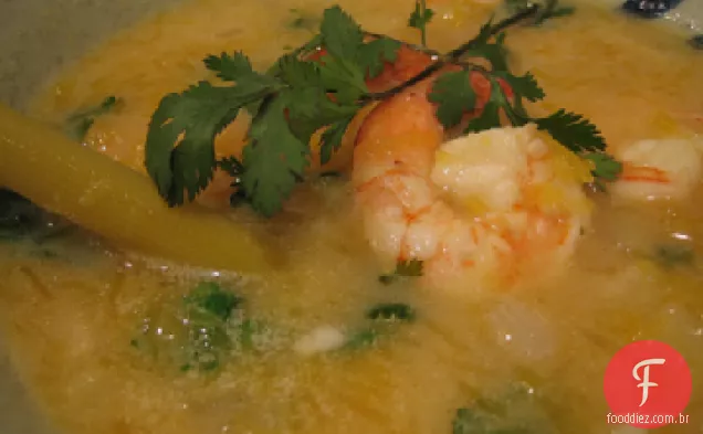 Sopa de abóbora e Coco