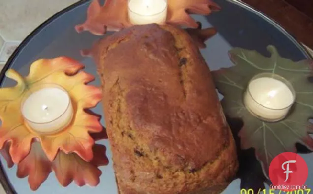 Pão De Abóbora Com Pedaços De Chocolate