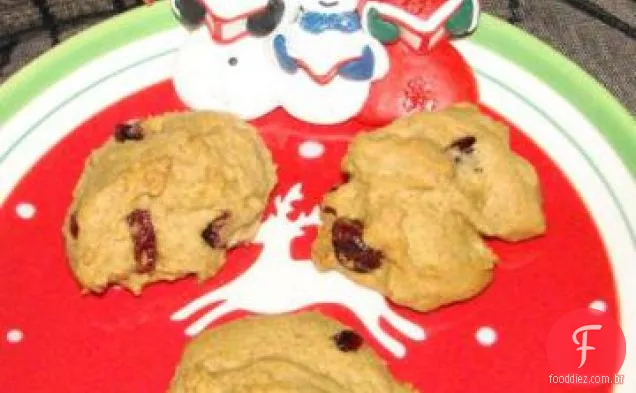 Biscoitos De Cranberry De Abóbora