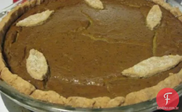 Torta de abóbora Vegan e crosta