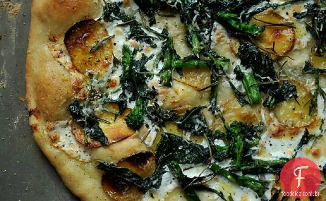 Rabe De Brócolis, Batata E Alecrim Pizza