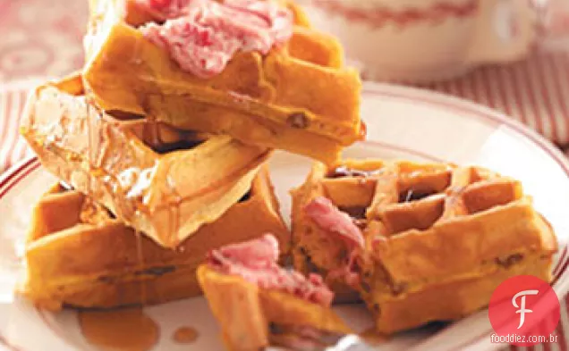 Waffles De Abóbora Quentinhos