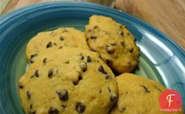 Biscoitos de abóbora com Chip de chocolate de cristal