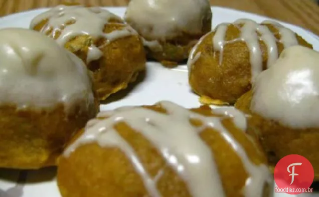 Biscoitos De Noz De Abóbora Com Cobertura De Queijo Creme De Caramelo