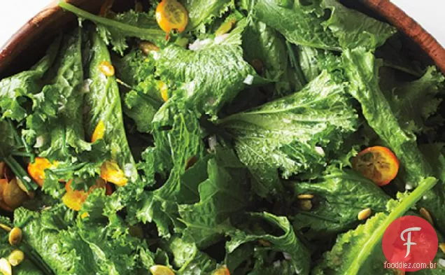 Verdes saudáveis com Kumquats