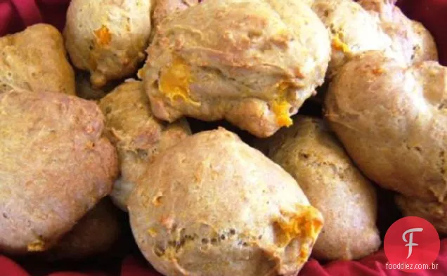 Abóbora picante ou biscoitos de abóbora com nozes-pecãs