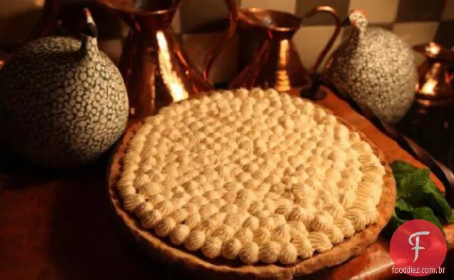 Torta De Abóbora Com Chantilly De Chocolate Branco