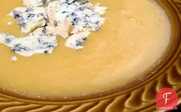 Sopa de abóbora com Fourme D'Ambert