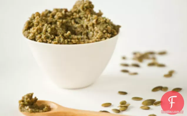 Feijão, Arroz, Abóbora E Semente De Abóbora Chipotle Pesto