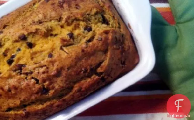Abóbora Banana Chocolate Chip Pão