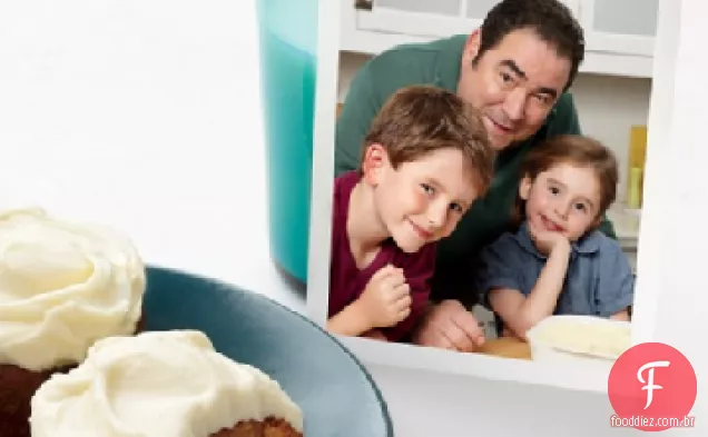 Cupcakes de abóbora Emeril com cobertura de Cream Cheese