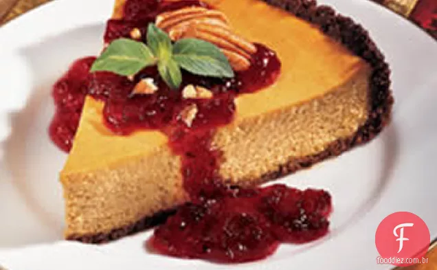 Cranberry Pumpkin Cheesecake