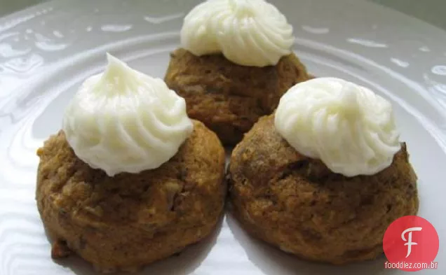 Biscoitos De Abóbora Com Cobertura De Cream Cheese