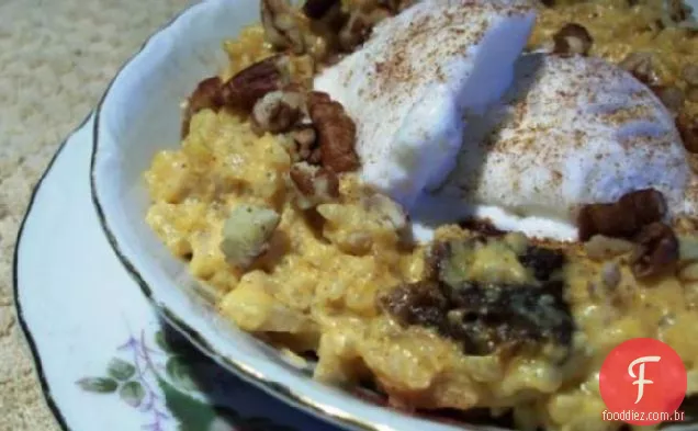 Pudim De Abóbora De Arroz Integral