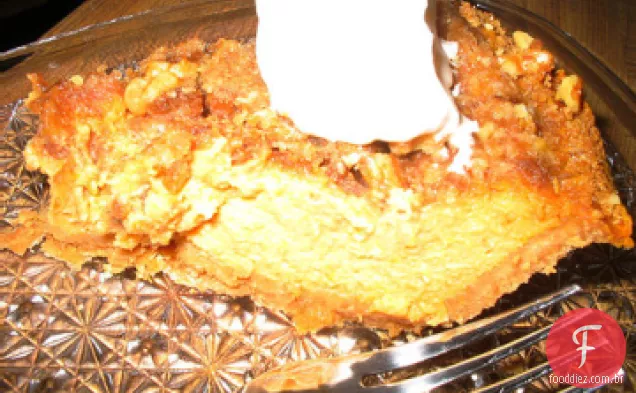 Torta De Abóbora Com Especiarias Alaranjadas