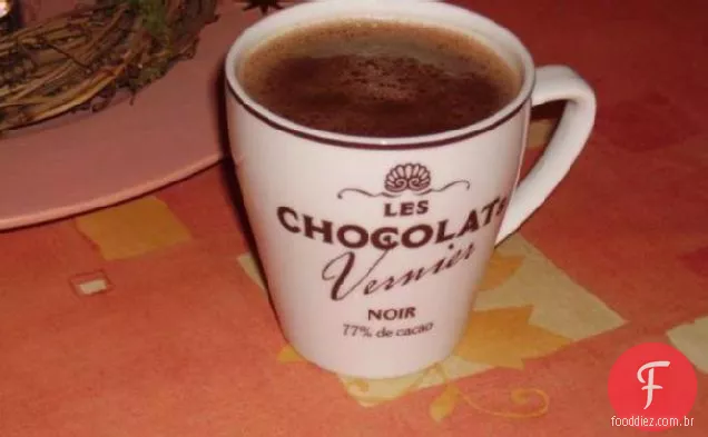 Torta De Abóbora Bebida De Chocolate Quente
