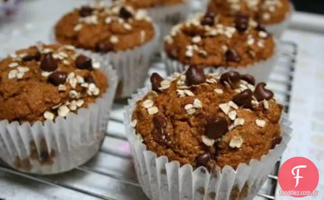Chocolate Chip Abóbora Muffins (Vegan)