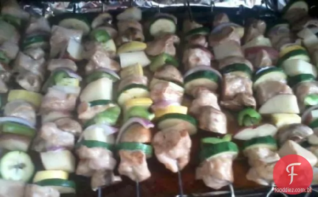 Kabobs De Frango Assado