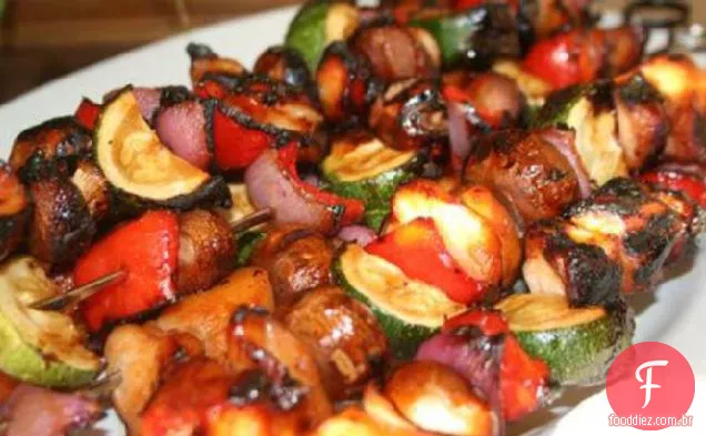 Frango grelhado e legumes