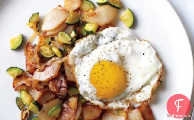 Batata e abobrinha Hash