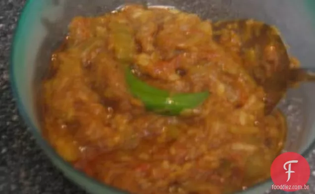 Estilo Paquistanês Turai Ka Salan (Curgettes Curry)