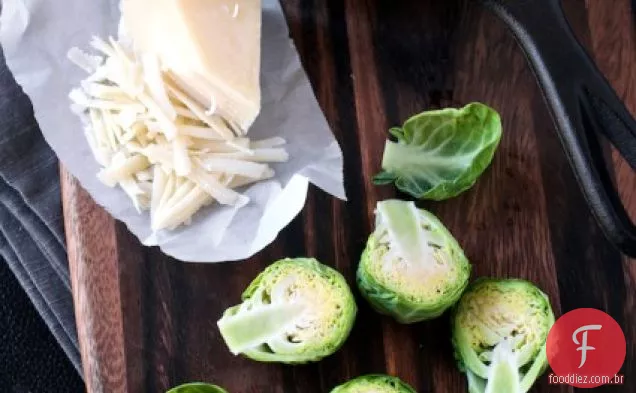 Receita De Couve De Bruxelas Assada Com Queijo Parmesão