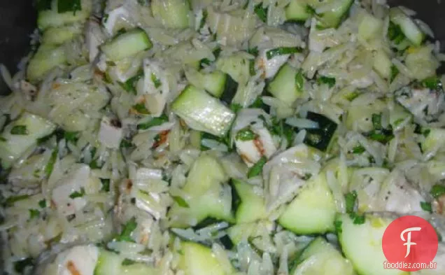 Salada De Limão Orzo Com Abobrinha E Ervas Frescas