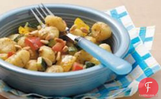 Nhoque com molho Pesto