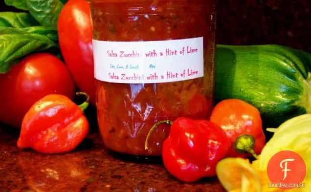 Salsa com abobrinha com um toque de limão