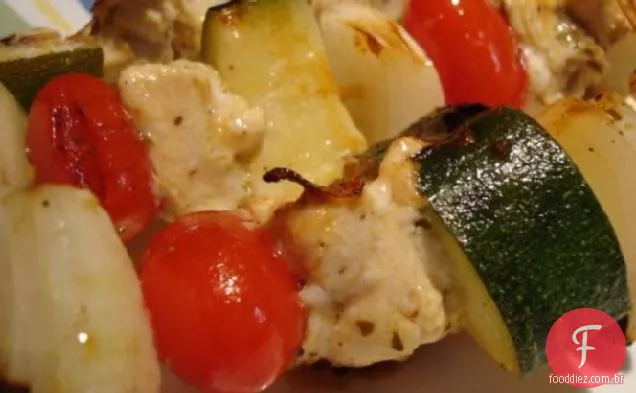 Espetos De Frango Com Limão (Kabobs)