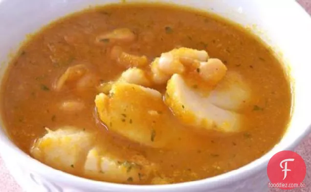 Sopa De Abóbora Com Vieiras
