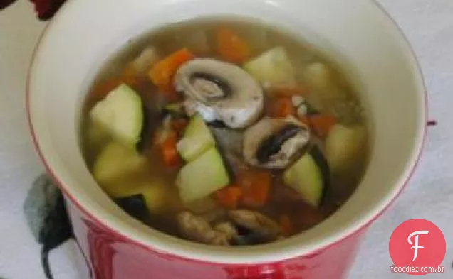 Sopa de legumes para um